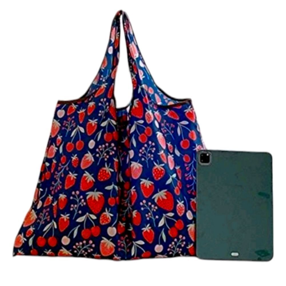 Strawberry Print Tote Bag 🍓